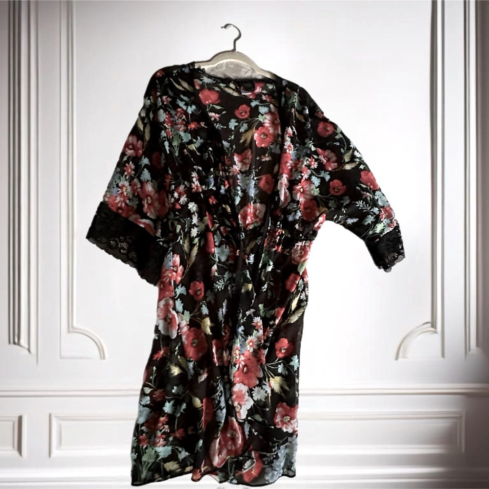 Sheer Rose Kimono |6